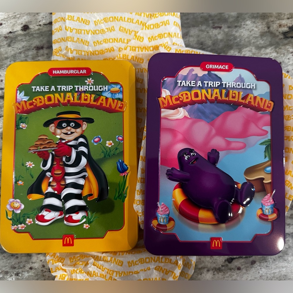 McDonald's Trading Cards - Yellow and Purple
